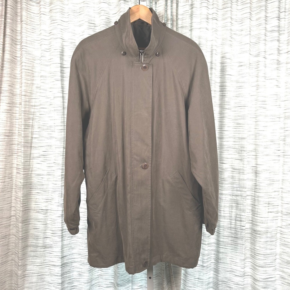 London Fog Jacket Brown Mens XL‎ Limited Edition Zip Up Coat EUC